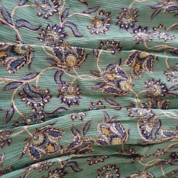 J. Jill Rayon Paisley Wide Sleeve Women's Blouse xL - Picture 4 of 6